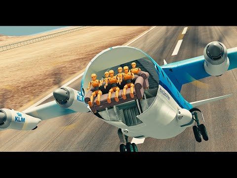 Plane Crashes With Dummies 3 - BeamNg Drive