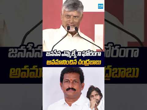 జనసేన ఎమ్మెల్యే కి ఘోర అవమానం #Chandrababu #BommidiNarayanaNayakar #pawankalyan #sakshitvlive