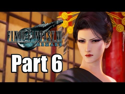 Final Fantasy 7 Remake (2020) Gameplay Walkthrough Part 6 - Wall Market is Crazy! [PS4 Pro]