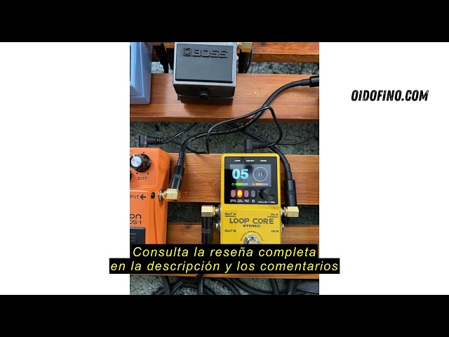 Vídeo relacionado con Pedal estéreo NU-X Loop Core | Looper de alta definición con 99 ranuras de guardado, entradas/salidas estéreo, control MIDI y máquina de tambor integrada