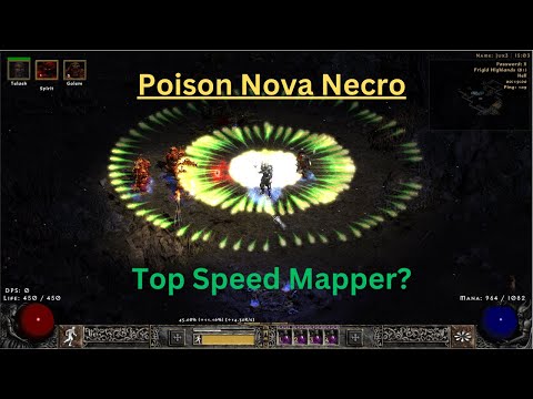 PD2 JuxtAGuides - S11 Poison Nova Necromancer (Speed Demon!)