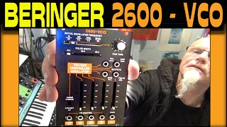 Video thumbnail for Behringer 2600 VCO eurorack module unboxing demo review installation time stamps. System 15 by Disciplined Commotion