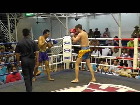 Jamie Moore Sumalee Round 3 KO! Bangla Boxing Stadium, 3rd Sept 2014