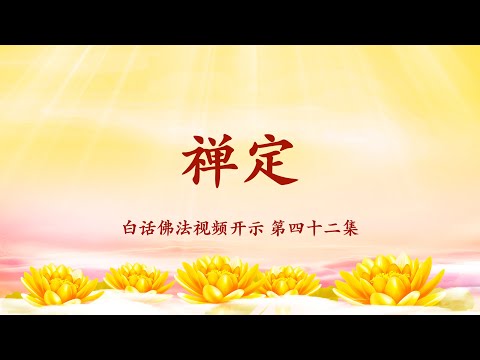 1.  白话佛法视频第42集开示禅定