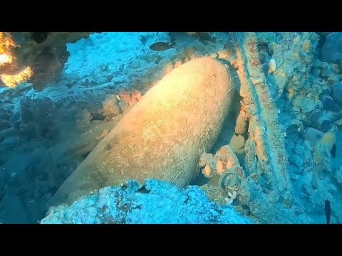 Relitto della torpediniera T26 "Flamingo" e la testata del siluro  -by Paolo VDL (#orcatorch lights)