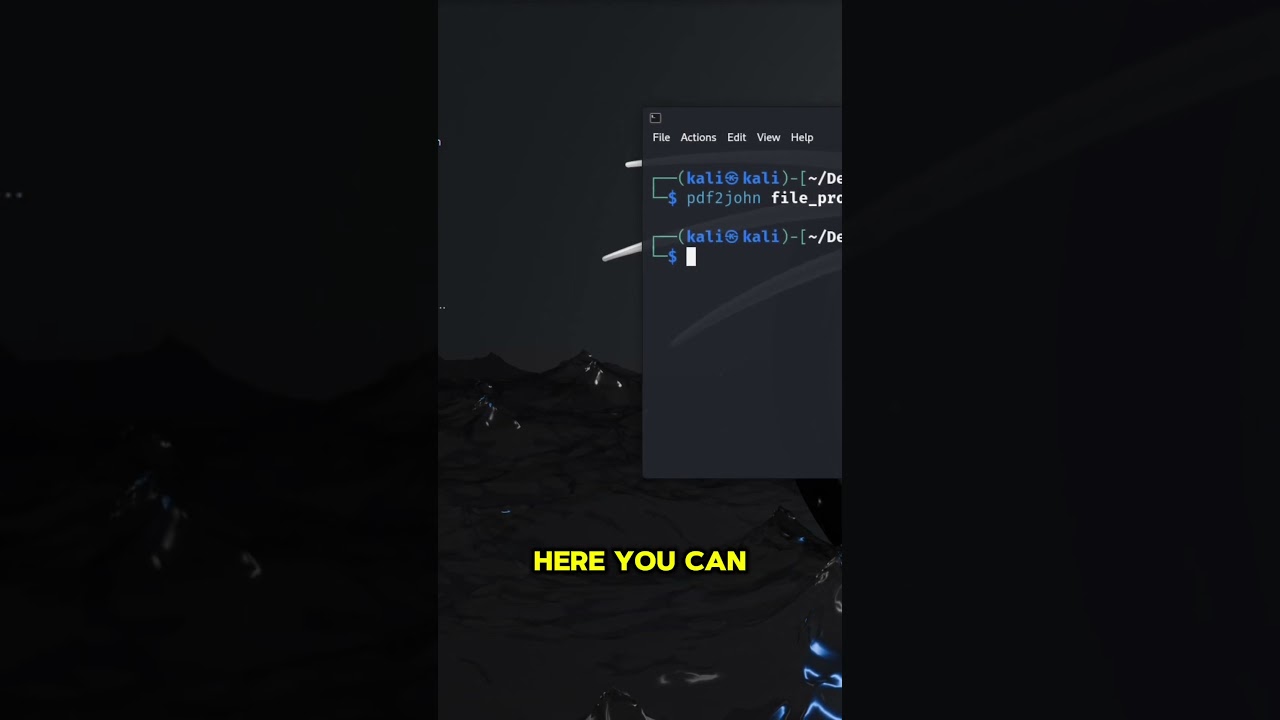 How to Crack PDF File Passwords | Ethical Hacking for Beginners 2024  #hacker #learnethicalhacking