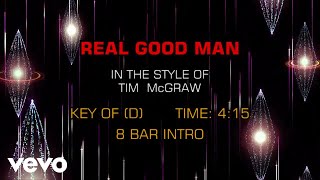 Tim McGraw - Real Good Man (Karaoke)