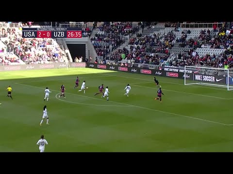 USWNT vs. Uzbekistan: Mallory Pugh Goal - Apr. 9, 2022