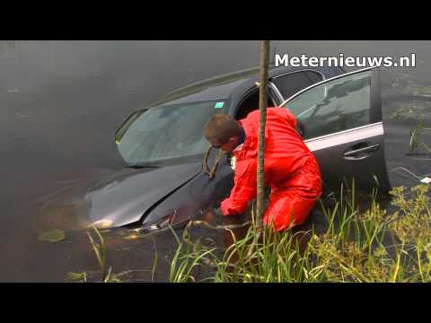 Automobiliste van de weg op A28 tussen Meppel en Lichtmis