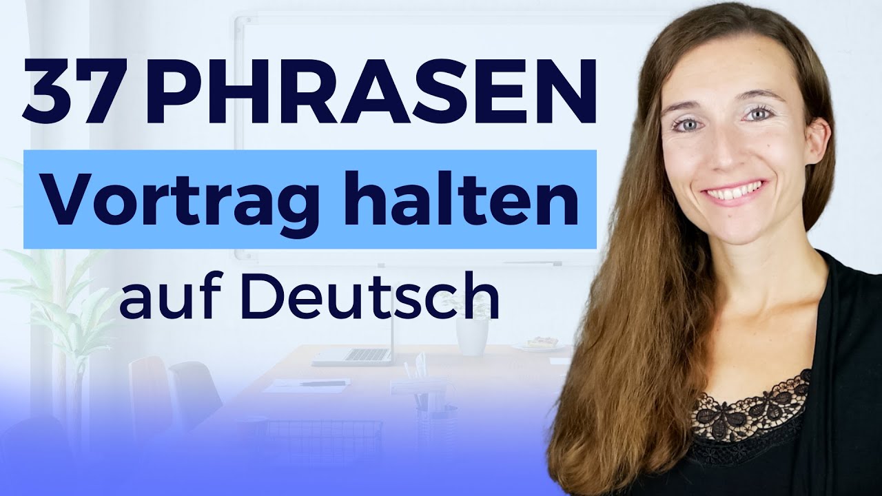Professionelle PRÄSENTATION halten - So geht es! Deutsch Wortschatz für Fortgeschrittene -Redemittel