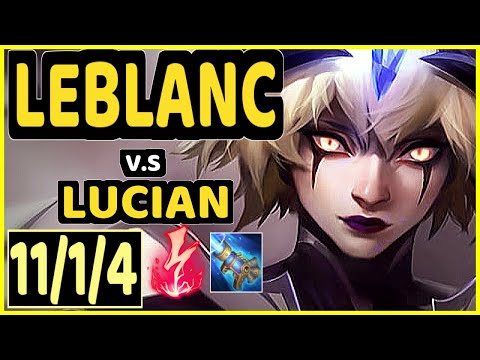 GOKU (LEBLANC) vs LUCIAN - 11/1/4 KDA MID GAMEPLAY - BR Ranked GRANDMASTER