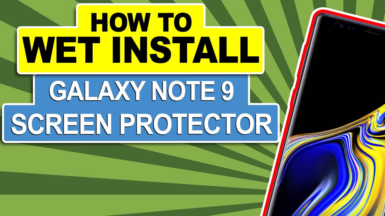 How To: Perfect Wet Install Samsung Galaxy Note 10 or 9 Screen Protector RinoGear