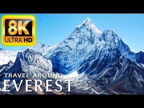 Mountain Everest 8K Ultra HD (60 FPS) - Travel to the best places with relaxing music - 8K Video