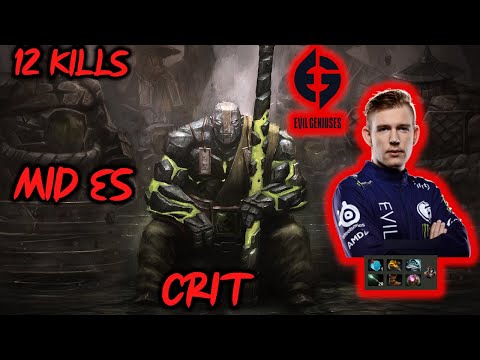 EG.Crit OP Mid Earth Spirit 12 kills NA Top 50 Pro Dota 7.28b fullgameplay