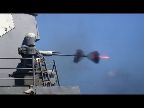 BAE Systems - Mk 38 Mod 2 25mm Machine Gun System (MGS) [1080p]