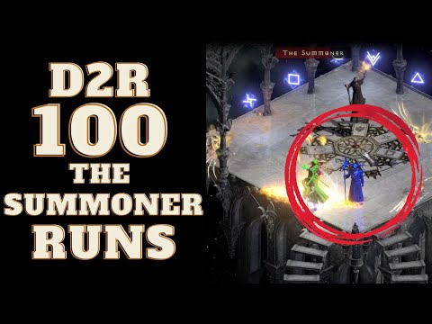 Diablo 2 Resurrected:  Drop Highlights - 100 Summoner Runs