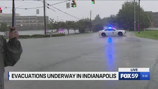 Neighborhoods evacuated on north side of Indianapolis