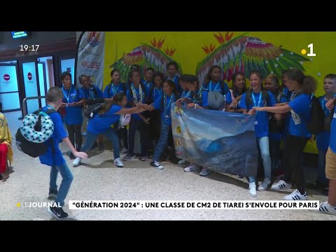 "Génération 2024" : une classe de CM2 de Tiarei s'envole pour Paris.