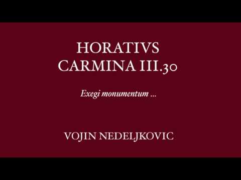 Viva Voce 11 Horatius Carmina 3.30 - Vojin Nedeljkovic "Exegi monumentum aere perennius"