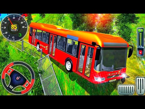 Offroad Bus Driving Simulator 3D Game - Mountain Uphill Coach Bus Driver - Android Gameplay