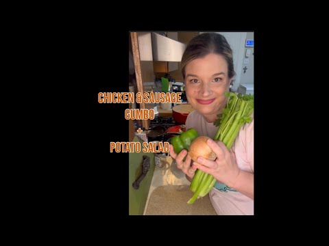 Chicken & Sausage Gumbo and Potato Salad