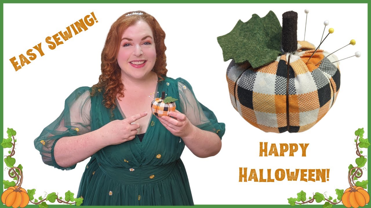 Pumpkin Pincushion Tutorial // Beginner Halloween Sewing Project