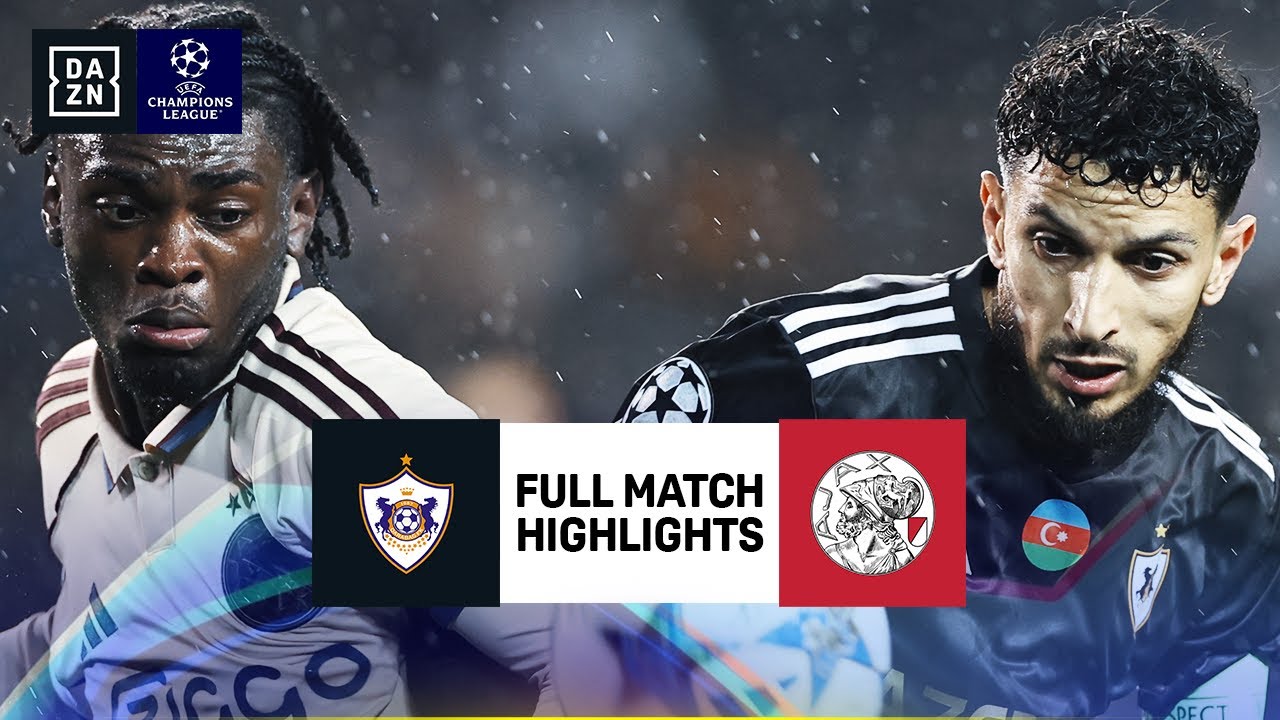 Qarabağ vs Ajax | UEFA Champions League Highlights | Matchday 6 | 2025-2026