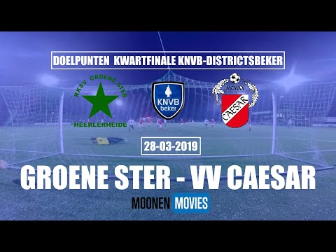 Doelpunten Groene Ster-VV Caesar (beker) 28-03-2019