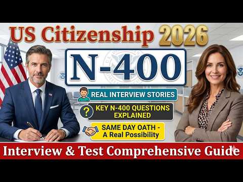 Thumbnail for 🔥 U.S. Citizenship Interview 2026 – Real N-400 USCIS Interview | Officer Asked Many Questions #uscis by NME