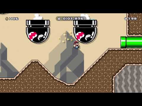 Banzai Bill Cliff Climb Ninji Speedrun  (Super Mario Maker 2)