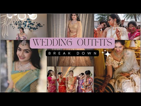 WEDDING OUTFITS BREAKDOWN | WEDDING Q+A PT 1