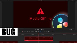 Media Offline bug in DaVinci Resolve. CONTEXT