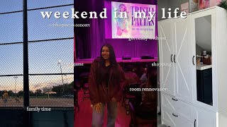 a weekend in my life 🎤💗 | baseball game, room renovation updates, trisha paytas live