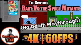 Bart Vs the Space Mutants Playthrough | 4K 60FPS | Video Games 101