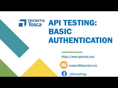 Tosca Tutorial Lesson 83 Authorize Api Requests Using Basic Authentication Api Testing