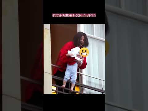 Michael Jackson | and his son carried in the balcony #shortsvideo #trending #viral