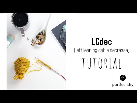 How to decrease during a left cross cable (LCdec)