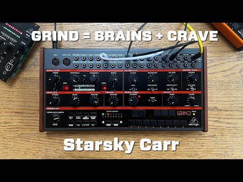 Behringer Grind Hybrid Semi-Modular Synthesizer 2025 - Present - Black with Wood Sides image 3
