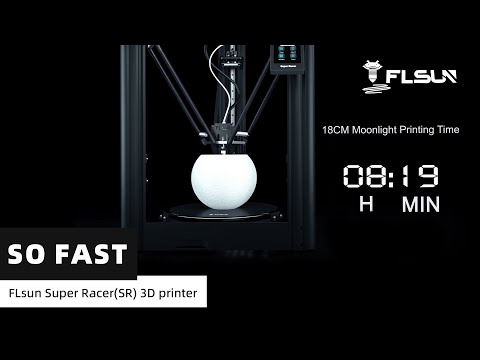 Flsun Super Racer Delta 3D Printer  Demo