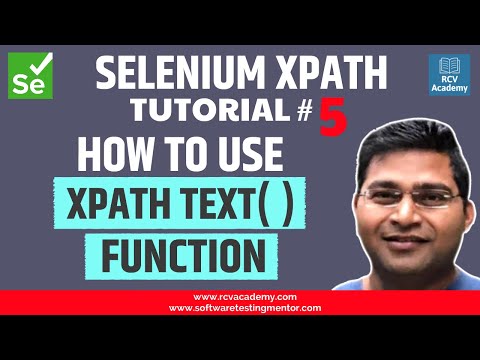 Selenium XPath Tutorial #5 - XPath text() Method | Find element by Text