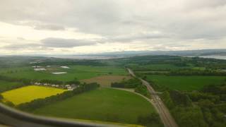 preview picture of video 'Landing at Edinburgh Airport, Scotland'