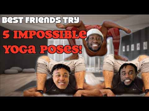 WE TRIED 5 DIFFICULT YOGA POSES: BG does 3 man yoga poses