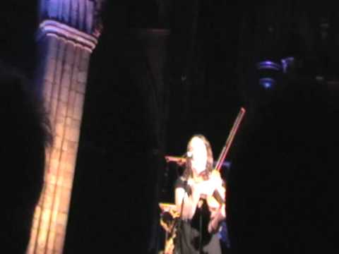 Lavender's blue.Jackie Oates at Exeter Cathedral