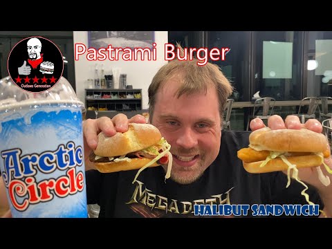 Artic Circle Pastrami Burger & Halibut Sandwich