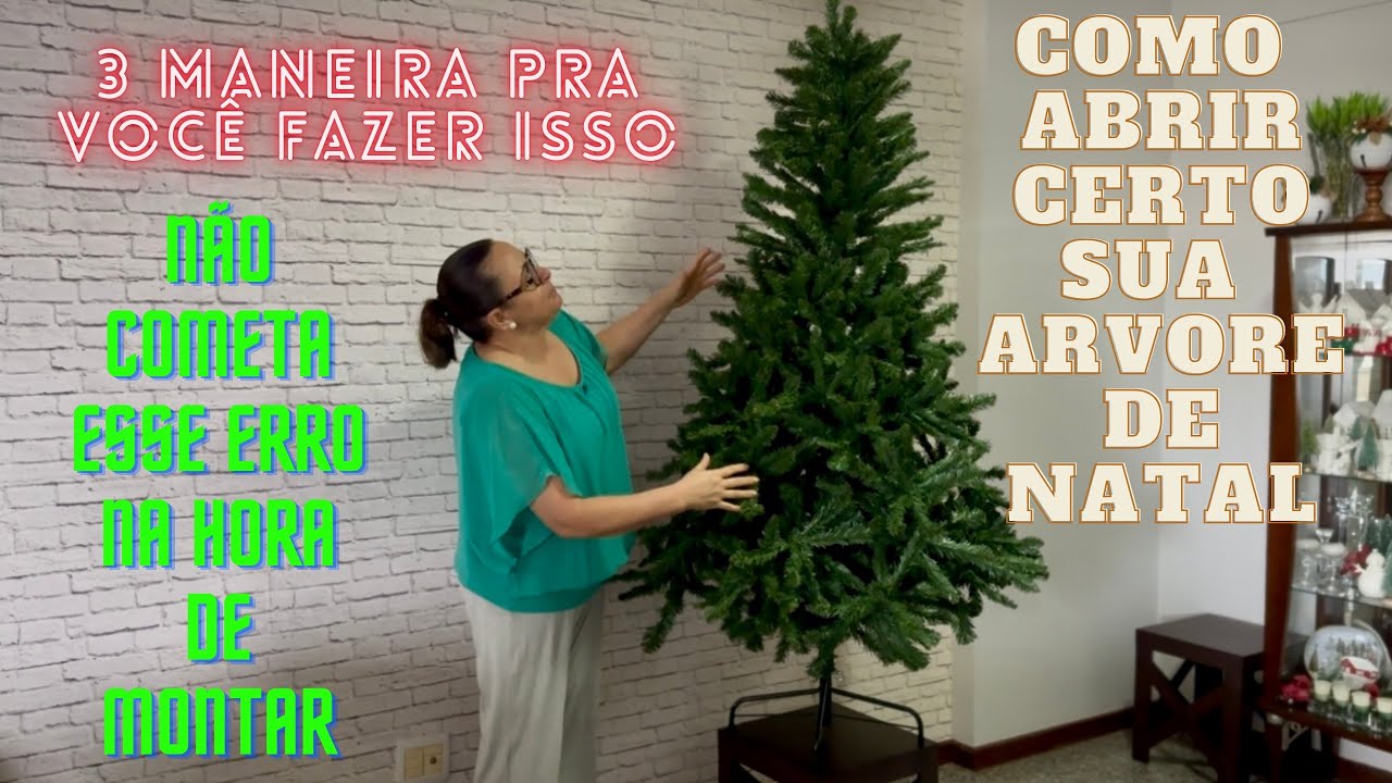 COMO ABRIR CORRETAMENTE SUA ÁRVORE DE NATAL, 3DICAS PRA VOCÊ MONTAR SUA ÁRVORE DE NATAL 2024.