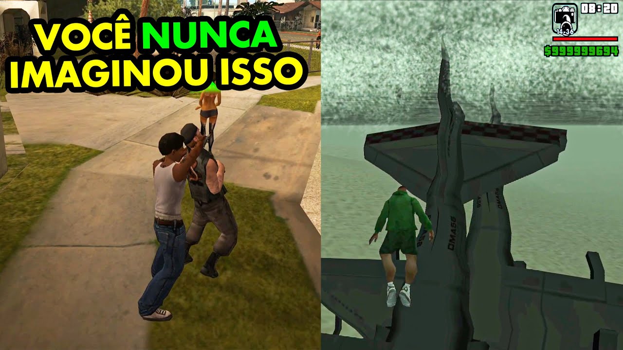VOCÊ MORRERIA SEM SABER ESSAS COISAS DO GTA SA (esse jogo é infinito)
