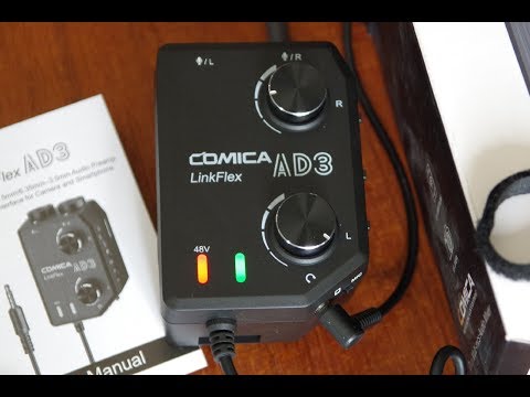 NEW!!!! Comica AD3 Mic Pre-amp mixer unboxing and audio quality review