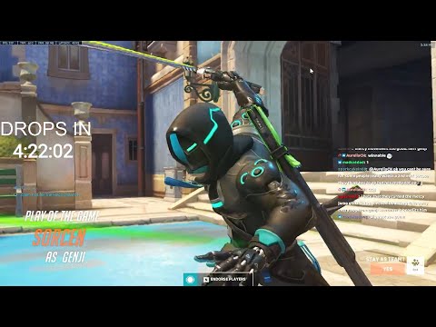 THIS GENJI IS REALLY FAST! NECROS BEST GENJI IN THE WORLD - POTG! OVERWATCH 2 SEASON 2 GAMEPLAY