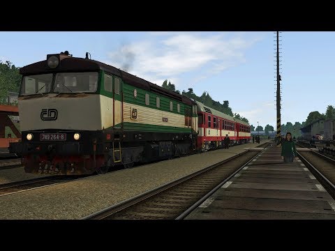 Train Simulator 2018 | Mladá Boleslav hl.n. - Byšice - Os 9507 ČD 749.264-8