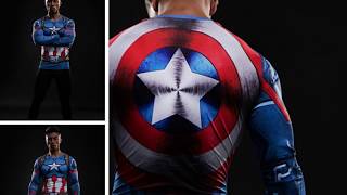 The Best Captain America Long Sleeves Compression Training T-shirt Ever